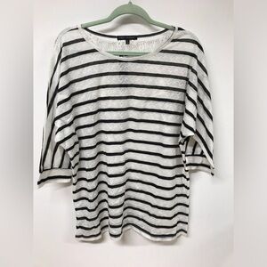Women's 3/4 Sleeve Stripe Printed Long Top T Shirt Clothing Blouse Dress Top